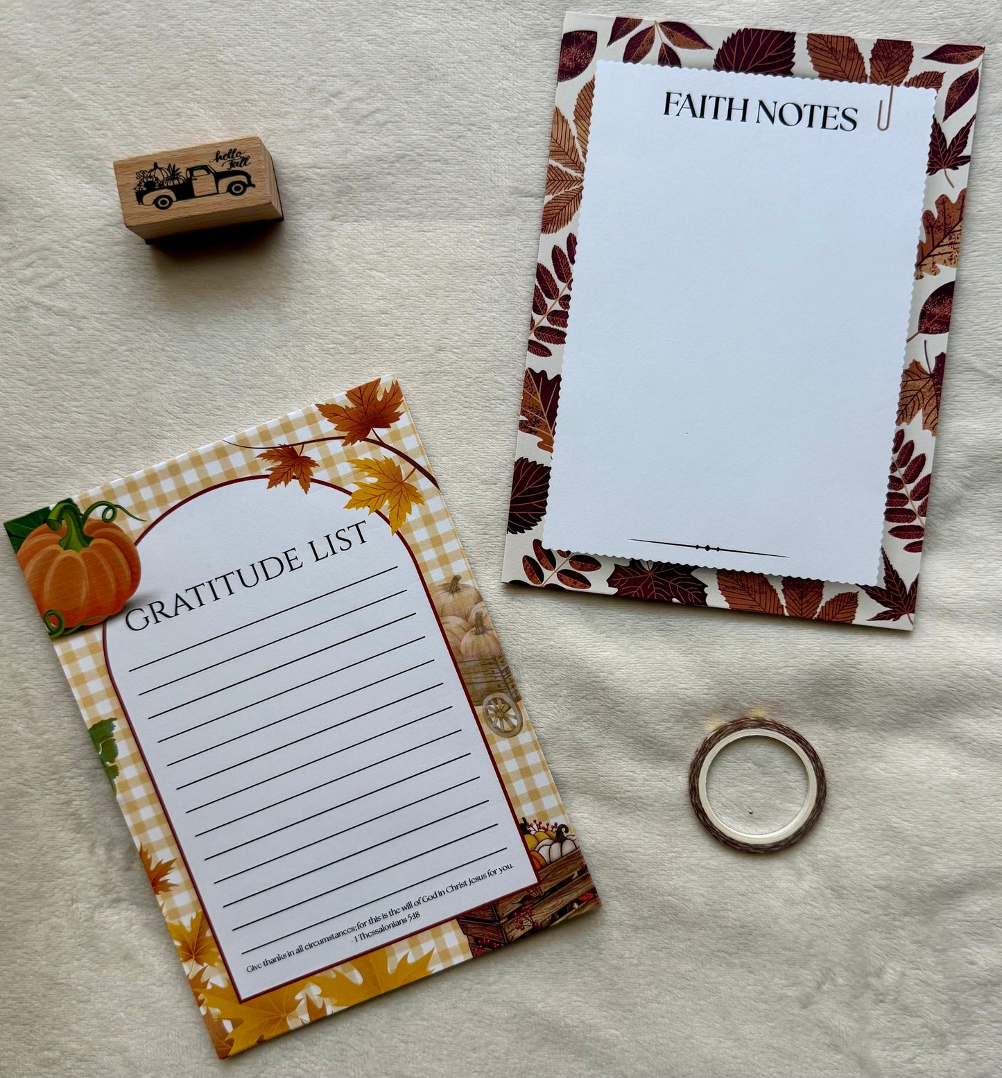 Faith-Inspired Notepads | Gratitude, Faith Notes & Daily Devotional | Handmade Stationery